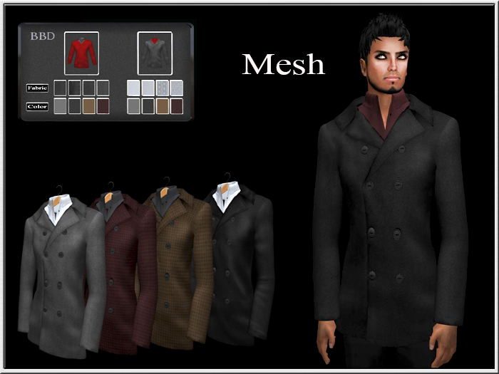 BBD Mesh  Male Coat front closed withe Shirt