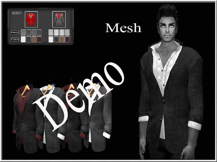 BBD Mesh Blazer withe rolled up Shirt Sleeves Demo