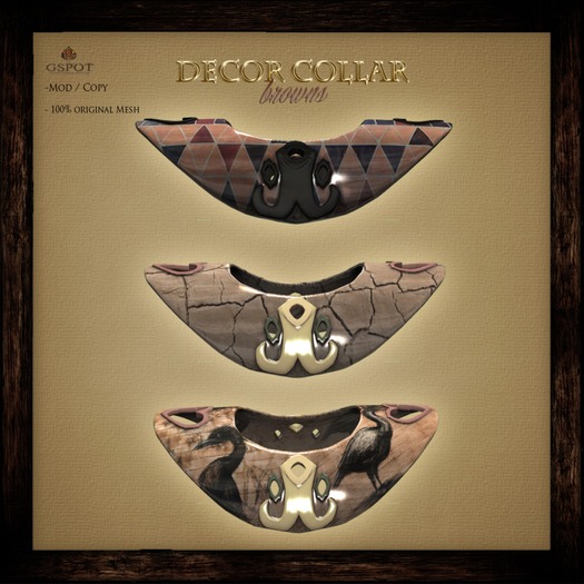 .:GSpot:. Decor Collar - browns