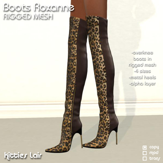 *KL* Overknees Roxanne Black