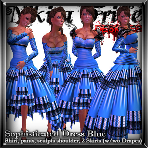 50% OFF Nikita Fride -  Sophisticated Dress Set Blue