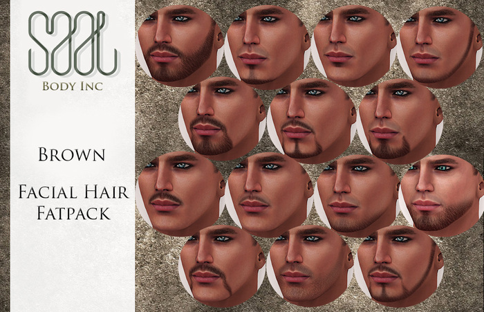 ..: SAAL :.. FACIAL HAIR BROWN FATPACK