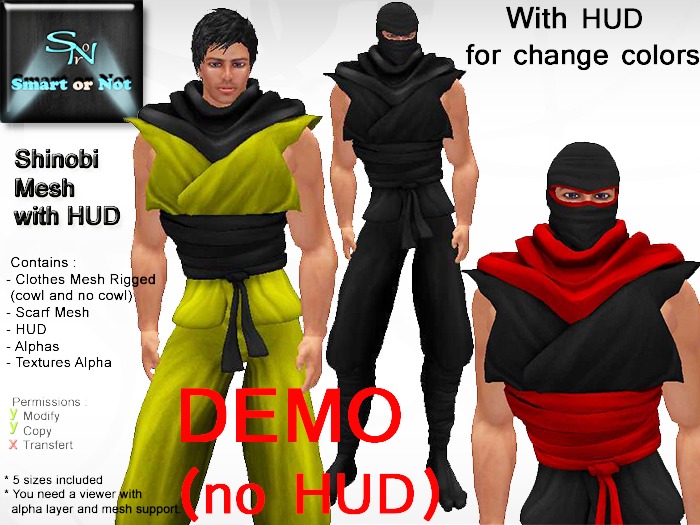 Shinobi with HUD - DEMO