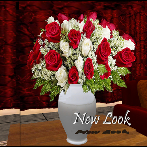 Roses in a Vase 1 Prim 50%