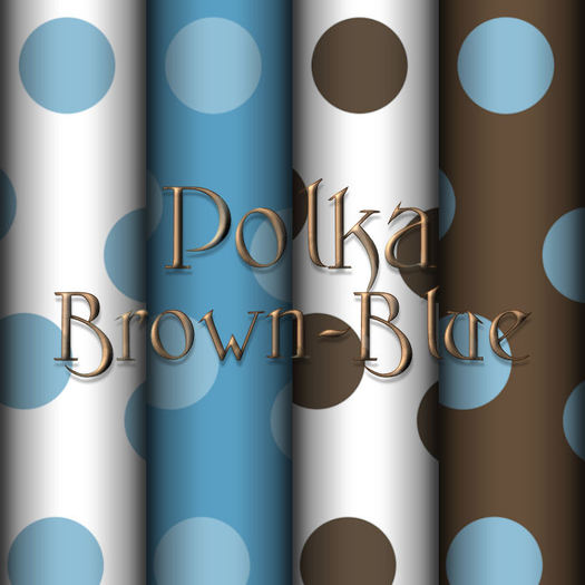 Polka-Brow-Blue