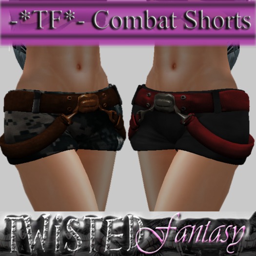 -*TF*- Combat Shorts with Suspenders