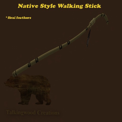 Walking Stick 2 flex feather