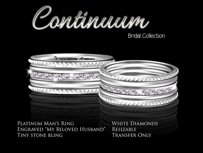 Exquisite Continuum Platinum Man's Ring (box)