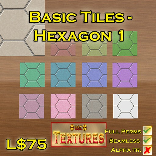 USC Textures - Basic Tiles Hexagon 1 