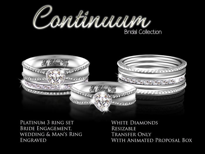 Exquisite Continuum Platinum Man's Ring (box)