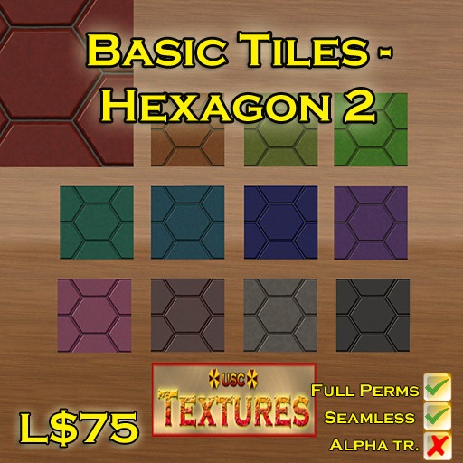 USC Textures - Basic Tiles Hexagon 2 