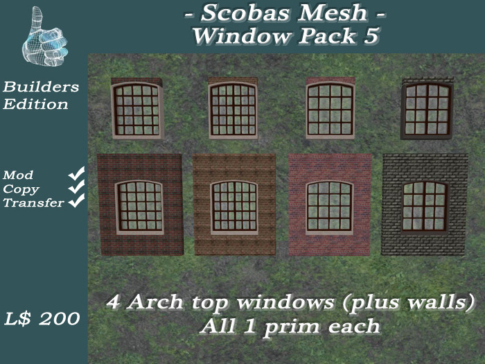 Scobas Full Perm Mesh Window Pack 1