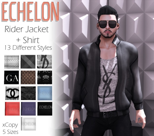Echelon - Rider Jacket + Shirt - Black