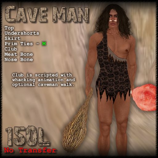 [ Demure ] Cave Man Costume