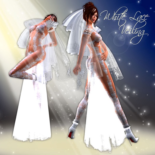.:: WHITE LACE VEILING ::.
