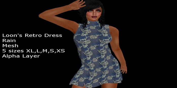 Loon's Retro Dress Rain 