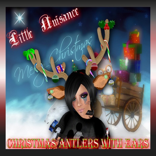 Little Nuisance:Christmas Antlers and Ears