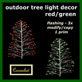 Outdoor tree light decor - red/green (mod/copy)