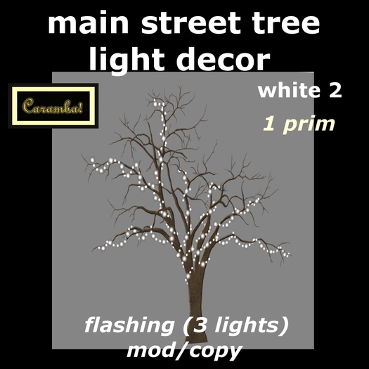 Main street tree light decor - white 2 (MOD/COPY)