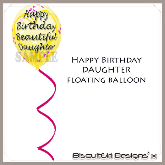 Happy Birthday Daughter Floating Balloon