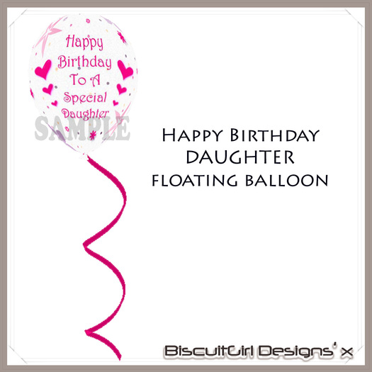 Happy Birthday Daughter Floating Balloon