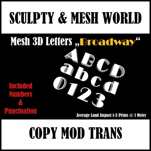 SW Mesh 3D Set BROADWAY