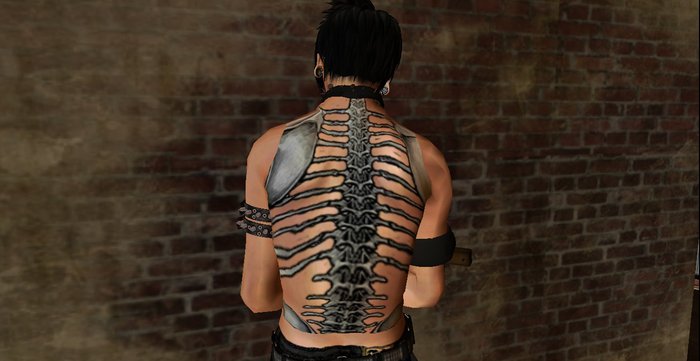 Clearance! {VRD} UD Skeleton back tattoo