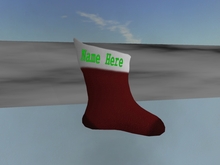 TM Christmas Stocking - 10 Chars - Text Color and Font Change - Resize