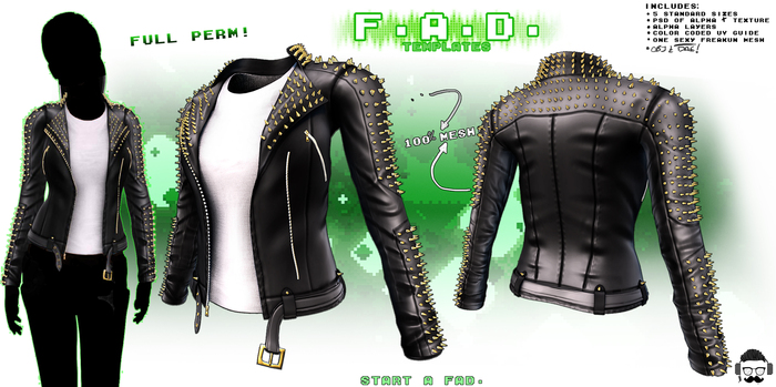 F.A.D. // Men's Double Layered Leather Jacket