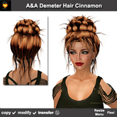 A&A Demeter Hair Cinnamon (Special Color). Elegant Goddess Updo