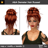 A&A Demeter Hair Russet (Special Color). Elegant Goddess Updo