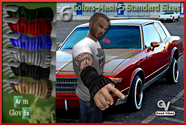 GV-ArmGloves Mesh 6 Colors 5 sizes