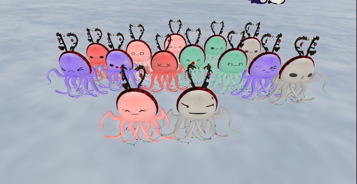 Octopal Emote grey Reindeer