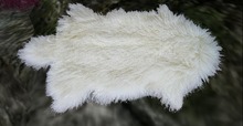 White fur rug texture full perms
