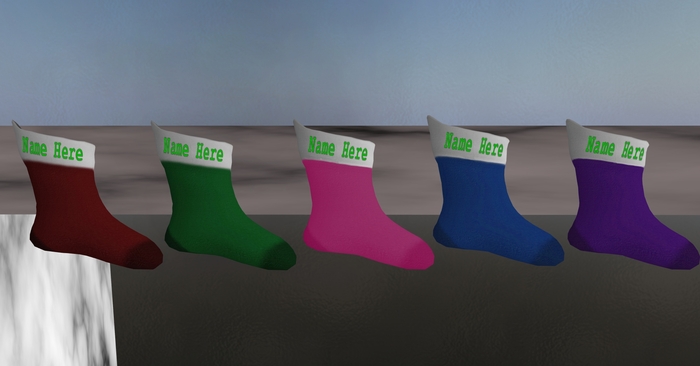 TM Christmas Stocking Deluxe - 10 Chars - Text Color and Font Change - Sock Color Change - Resize