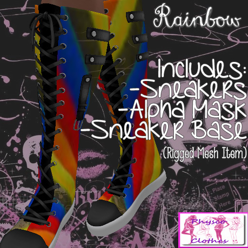 physco clothes Rainbow  sneakers
