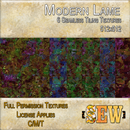 [SEW] Full Permission Textures - 60L Set - Modern Lame