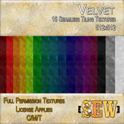 [SEW] Full Permission Seamless Textures - Velvet
