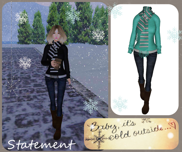 Winter Delight Outfit (Blue)