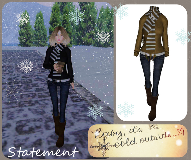 Winter Delight Outfit (Black)