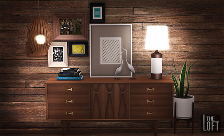 Second Life Marketplace - The Loft - Alderan Mid-Century Living Room