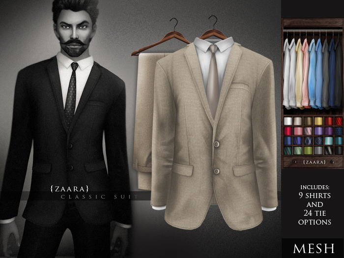 Zaara : [Mesh] Classic Suit *beige*