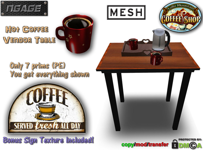 NGAGE Hot Coffee Vendor Table Set