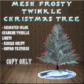 BBD - (BOX) - Mesh Twinkle Frosty Christmas Tree