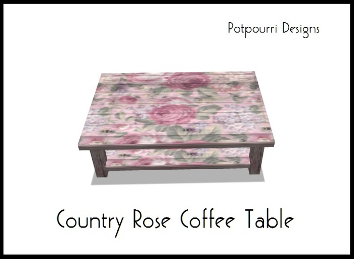 Country Rose Coffee Table (boxed)