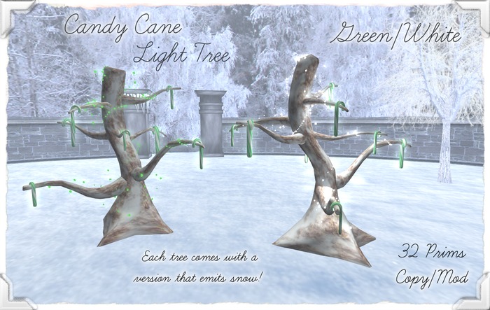 {Peachy} Candy Cane Light Tree *green/white* BOX