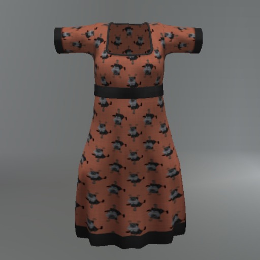 Orange Witch Crash Mesh Child Dress