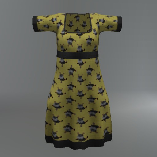 Yellow Witch Crash Mesh Child Dress