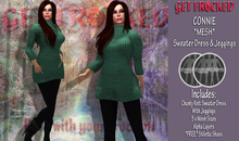 NETTA - *mesh* Frilled Dress - Turquoise