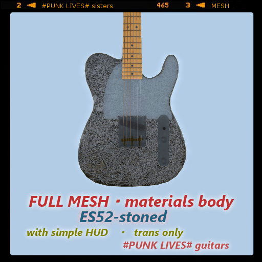 ES52-stoned (full mesh guitar)